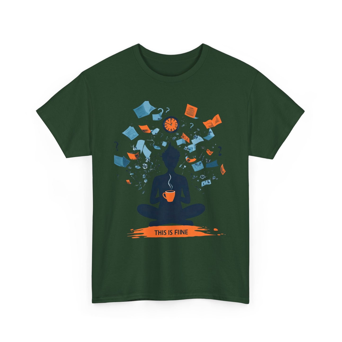 This Is Fine Graphic Tee — Funny Chaos Meme Internet Culture | Root to Peak