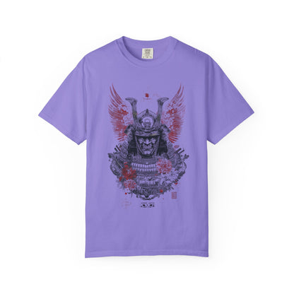 Samurai Helmet Art Tee — Vintage Japanese Warrior Graphic | Root to Peak