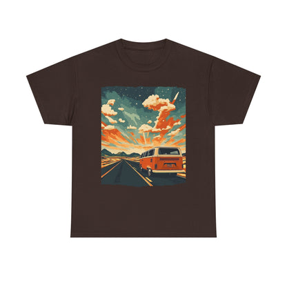 Van Life Adventure Graphic Tee — Road Trip Nomad Travel Gift | Root to Peak