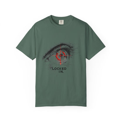 Locked In Eye Graphic Tee — Focus Mindset Athlete Gift | Root to Peak