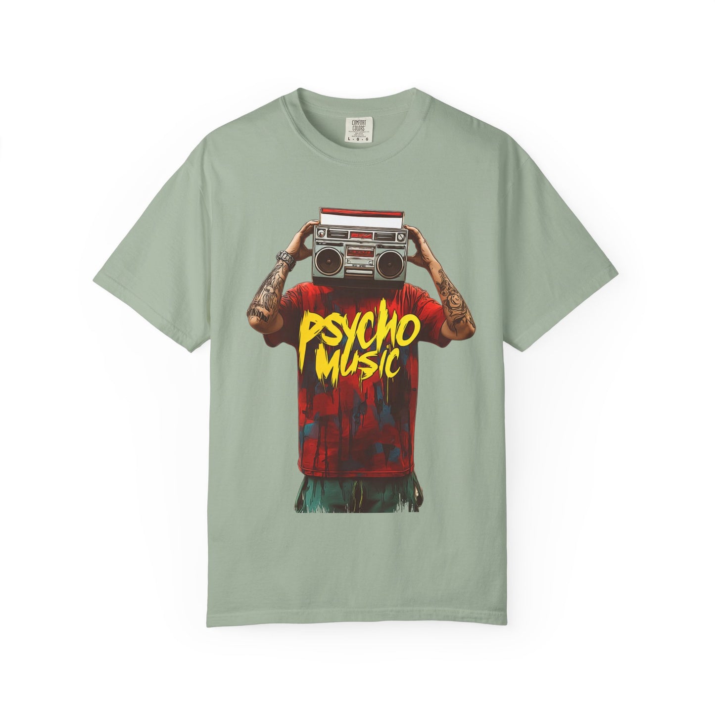 Psycho Music Boombox Tee — Retro Hip Hop Streetwear | Root to Peak