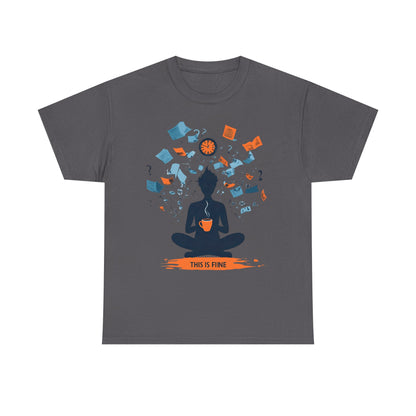 This Is Fine Graphic Tee — Funny Chaos Meme Internet Culture | Root to Peak