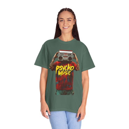 Psycho Music Boombox Tee — Retro Hip Hop Streetwear | Root to Peak
