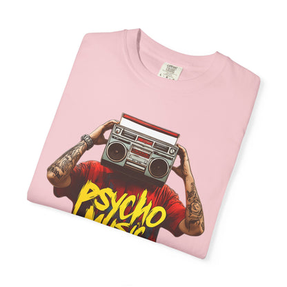 Psycho Music Boombox Tee — Retro Hip Hop Streetwear | Root to Peak