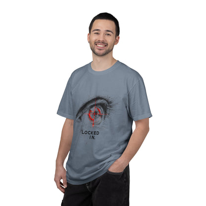Locked In Eye Graphic Tee — Focus Mindset Athlete Gift | Root to Peak