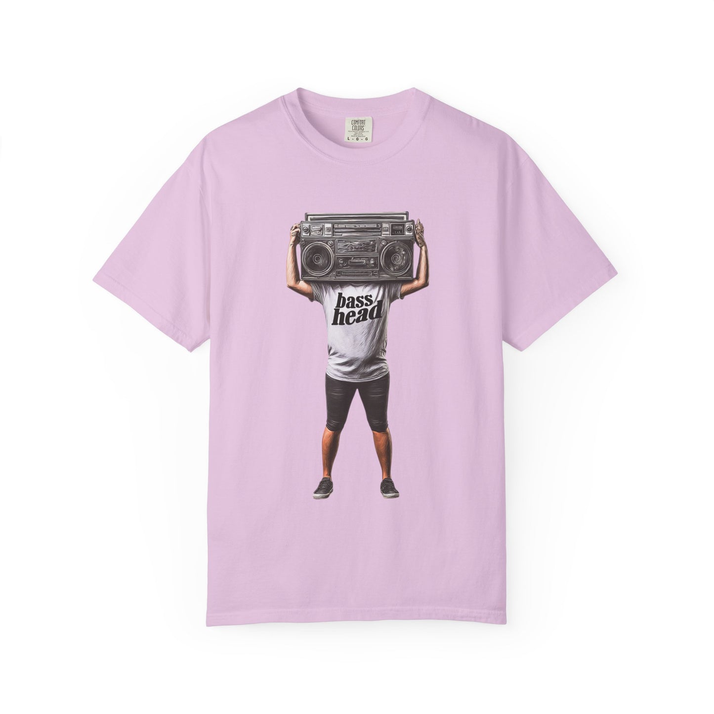 Bass Head Retro Boombox Tee — Streetwear Music Graphic | Root to Peak