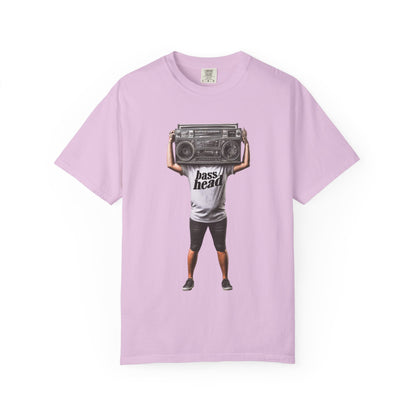 Bass Head Retro Boombox Tee — Streetwear Music Graphic | Root to Peak