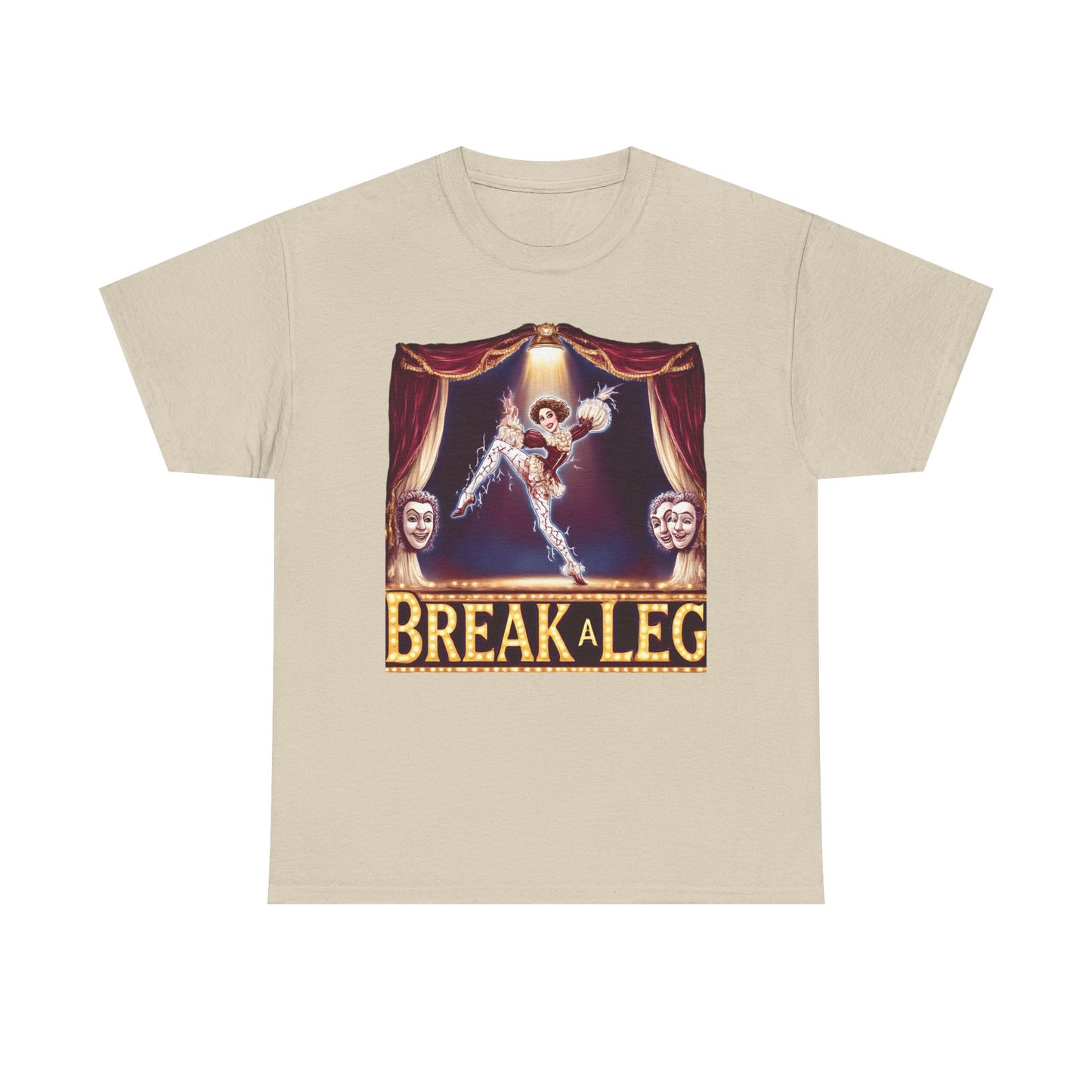 Break a Leg Theater T-Shirt — Drama Gift for Actors | Root to Peak