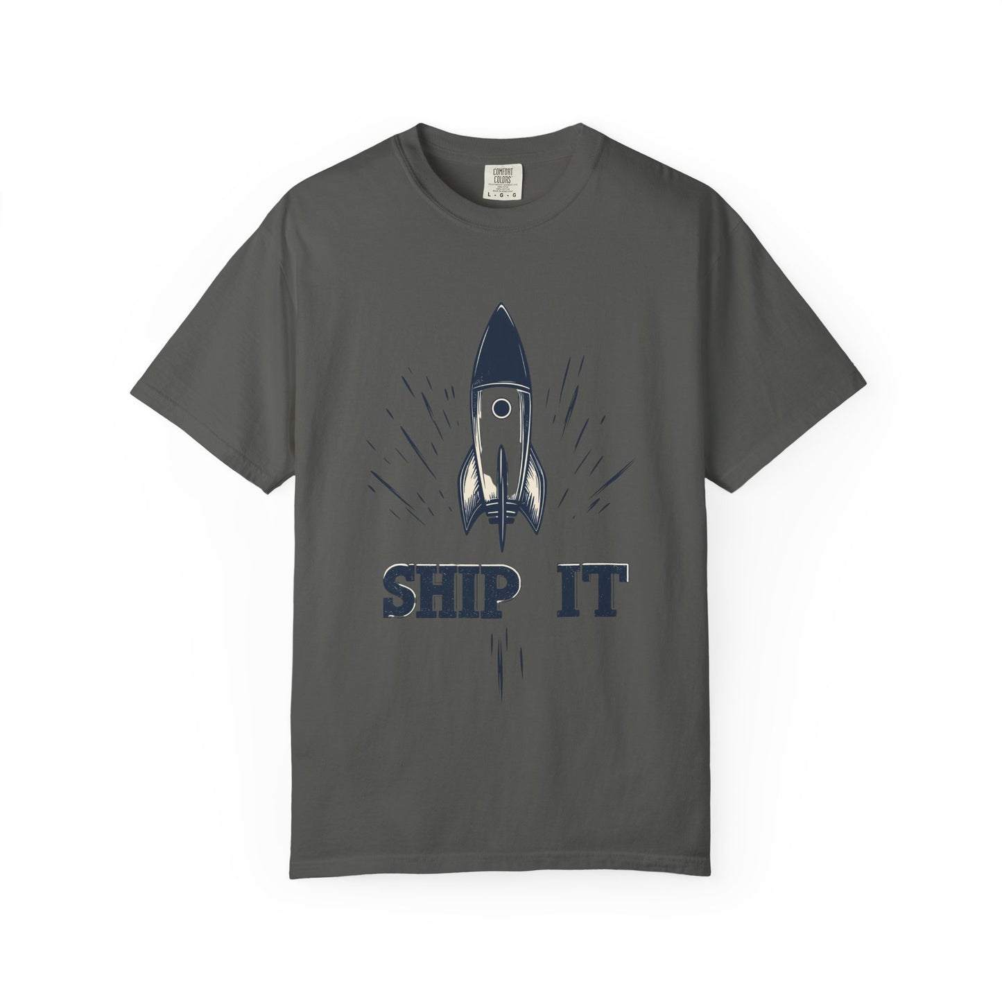 Ship It Rocket Tee — Funny Startup Developer Engineer | Root to Peak