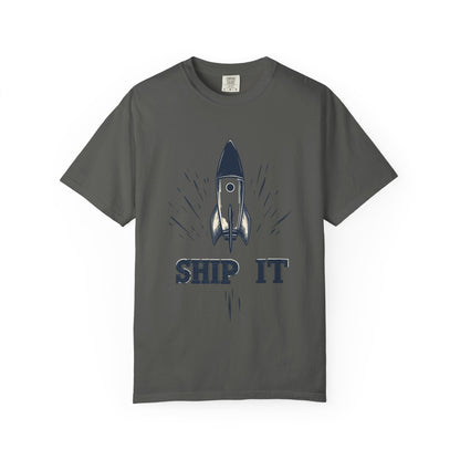 Ship It Rocket Tee — Funny Startup Developer Engineer | Root to Peak