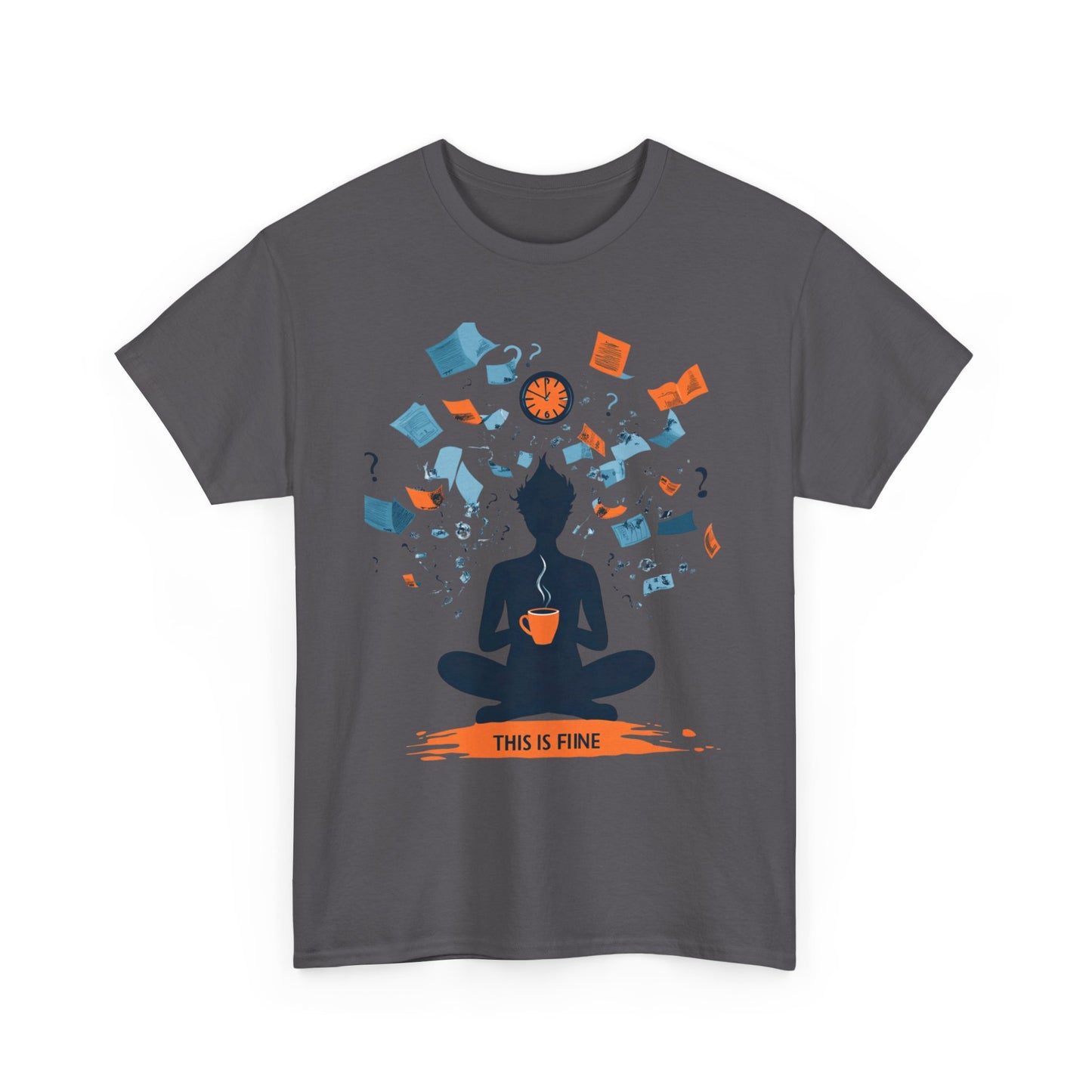 This Is Fine Graphic Tee — Funny Chaos Meme Internet Culture | Root to Peak