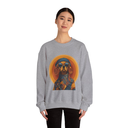 Retro Beagle Portrait Crewneck — Boho Dog Lover Gift | Root to Peak