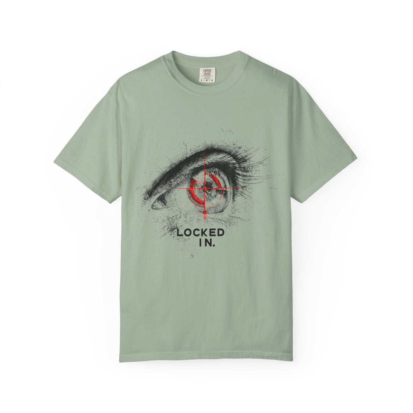 Locked In Eye Graphic Tee — Focus Mindset Athlete Gift | Root to Peak