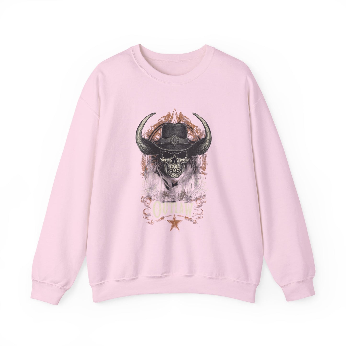 Skull Cowboy Crewneck — Western Gothic Dark Aesthetic Gift | Root to Peak