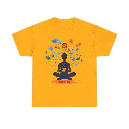 This Is Fine Graphic Tee — Funny Chaos Meme Internet Culture | Root to Peak