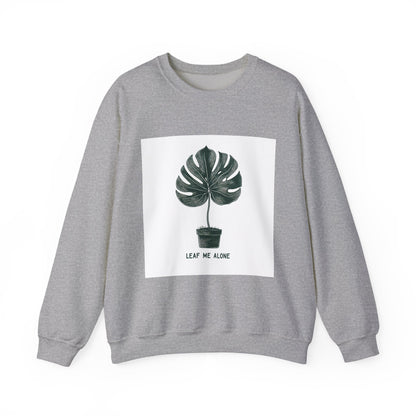 Leaf Me Alone Plant Crewneck — Funny Plant Lover Introvert | Root to Peak