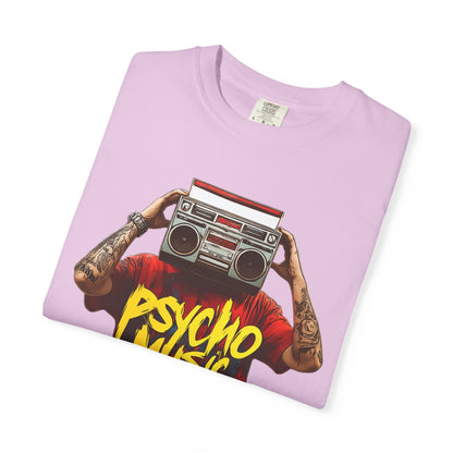 Psycho Music Boombox Tee — Retro Hip Hop Streetwear | Root to Peak