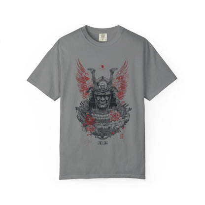 Samurai Helmet Art Tee — Vintage Japanese Warrior Graphic | Root to Peak
