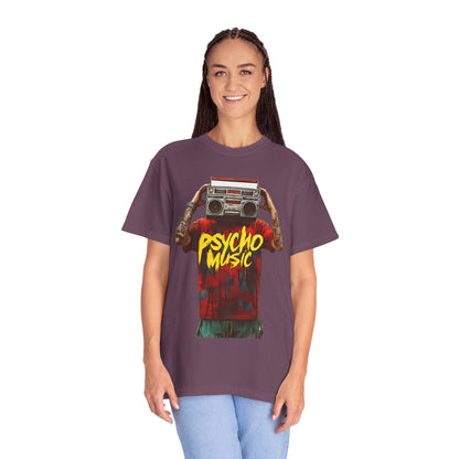 Psycho Music Boombox Tee — Retro Hip Hop Streetwear | Root to Peak