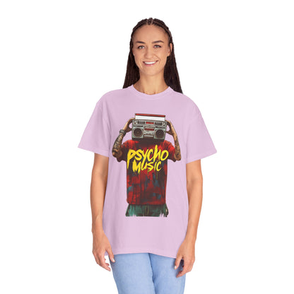 Psycho Music Boombox Tee — Retro Hip Hop Streetwear | Root to Peak