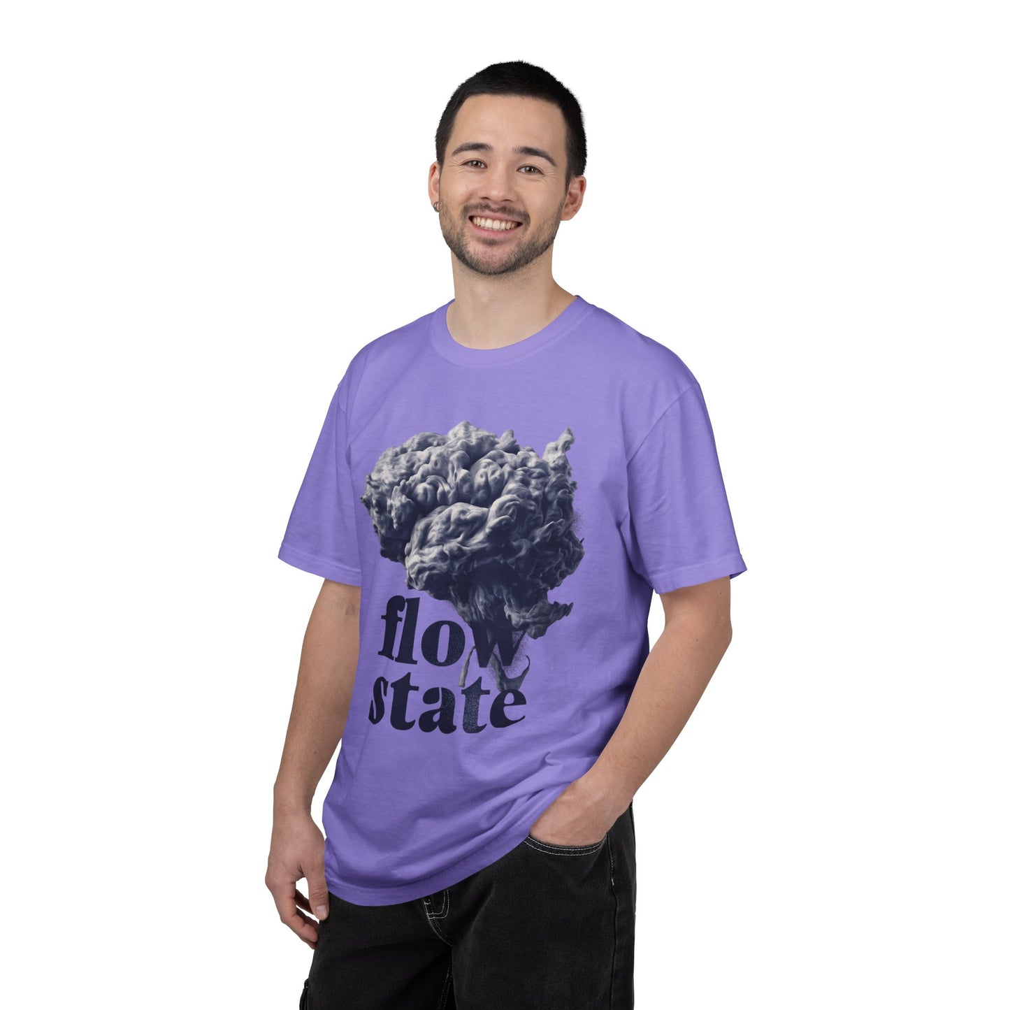 Flow State Smoke Brain Tee — Productivity Focus Graphic | Root to Peak