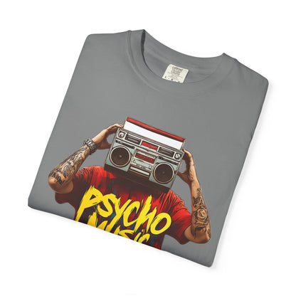 Psycho Music Boombox Tee — Retro Hip Hop Streetwear | Root to Peak