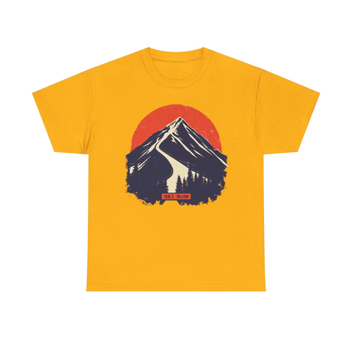 Ski Bum Mountain Graphic Tee — Skier Snow Lover Winter Gift | Root to Peak