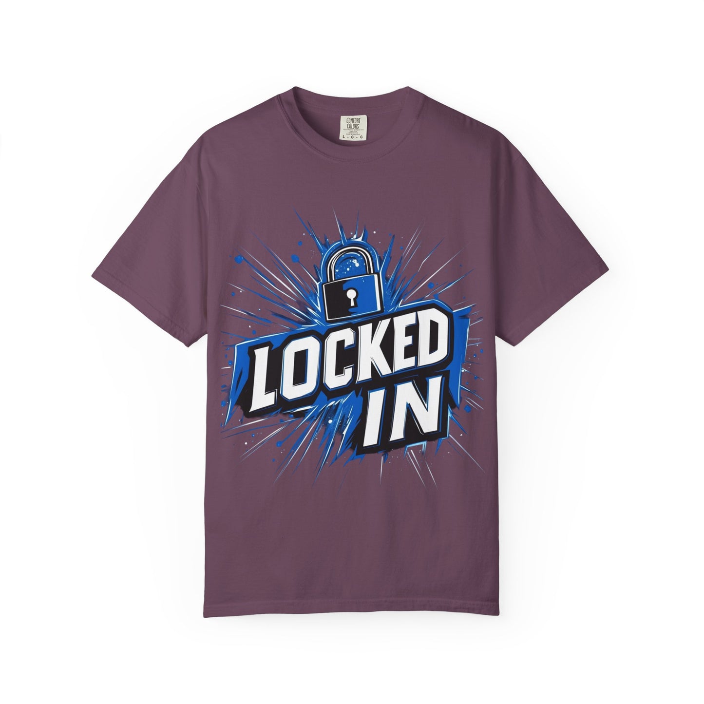Locked In Padlock Graphic Tee — Focus Discipline Mindset | Root to Peak