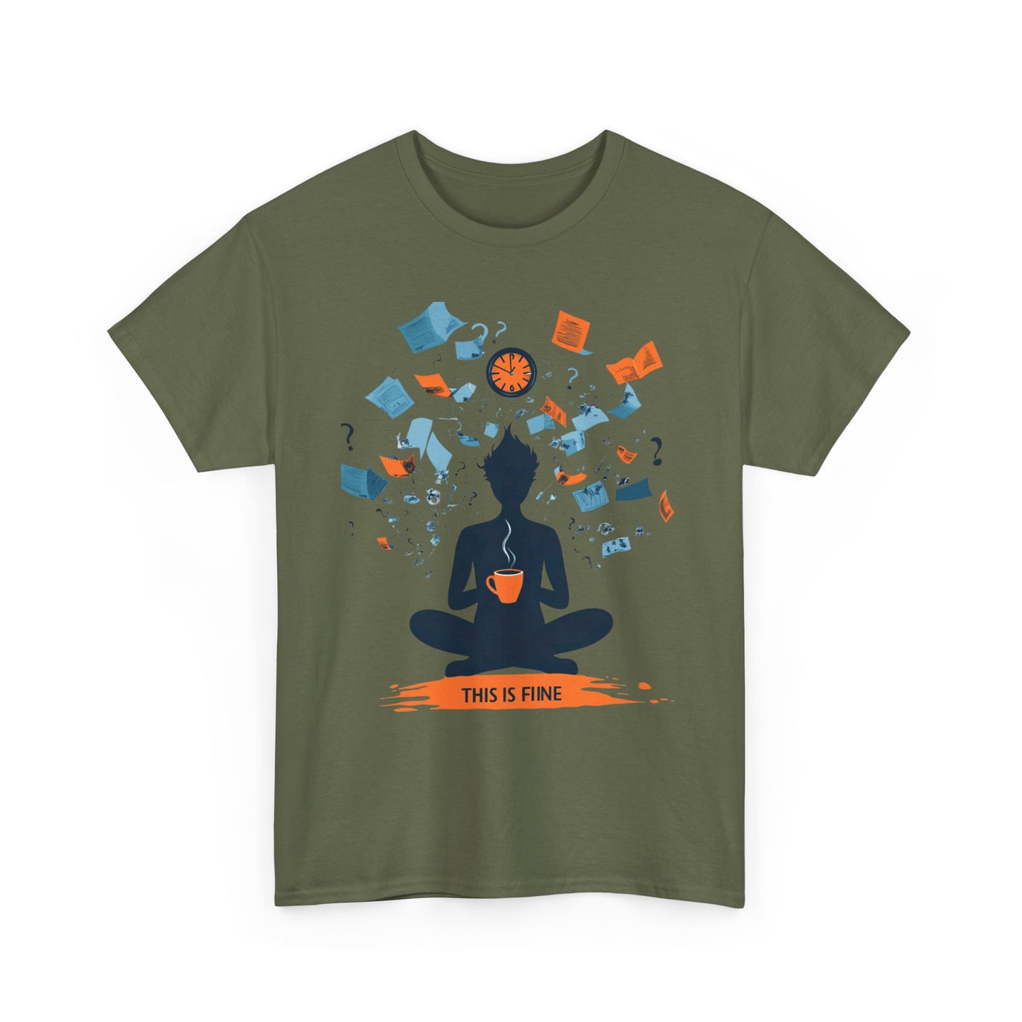 This Is Fine Graphic Tee — Funny Chaos Meme Internet Culture | Root to Peak