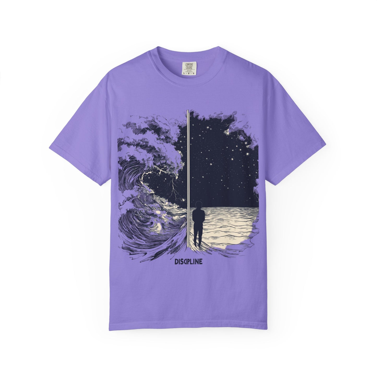 Discipline Ocean Wave Graphic Tee — Motivational Apparel | Root to Peak