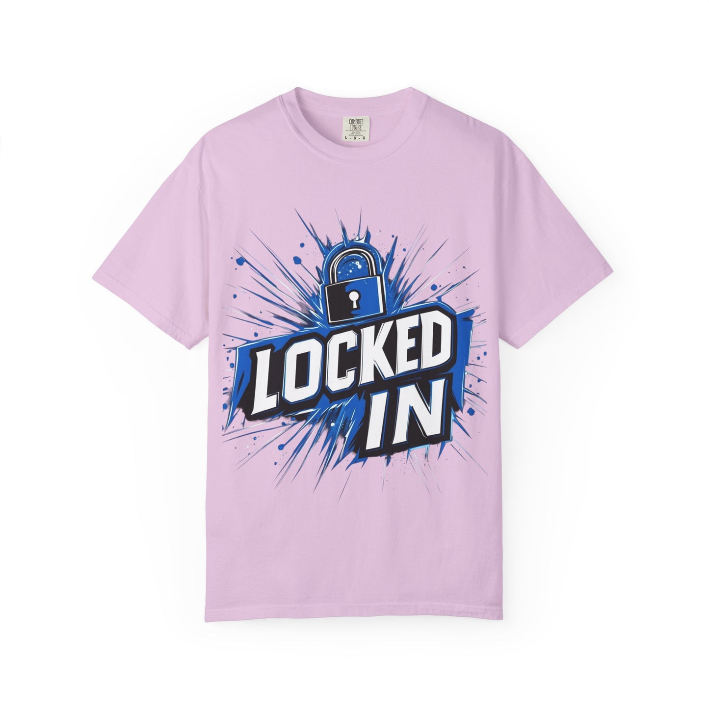 Locked In Padlock Graphic Tee — Focus Discipline Mindset | Root to Peak