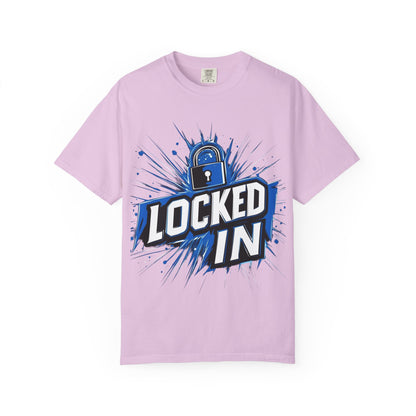 Locked In Padlock Graphic Tee — Focus Discipline Mindset | Root to Peak