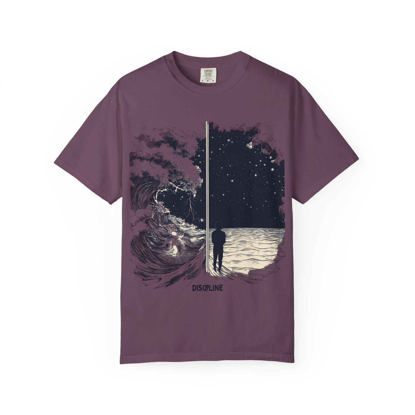 Discipline Ocean Wave Graphic Tee — Motivational Apparel | Root to Peak