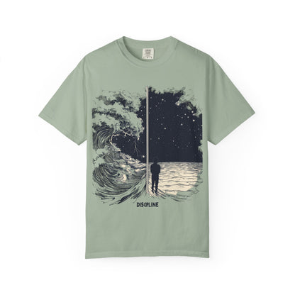 Discipline Ocean Wave Graphic Tee — Motivational Apparel | Root to Peak