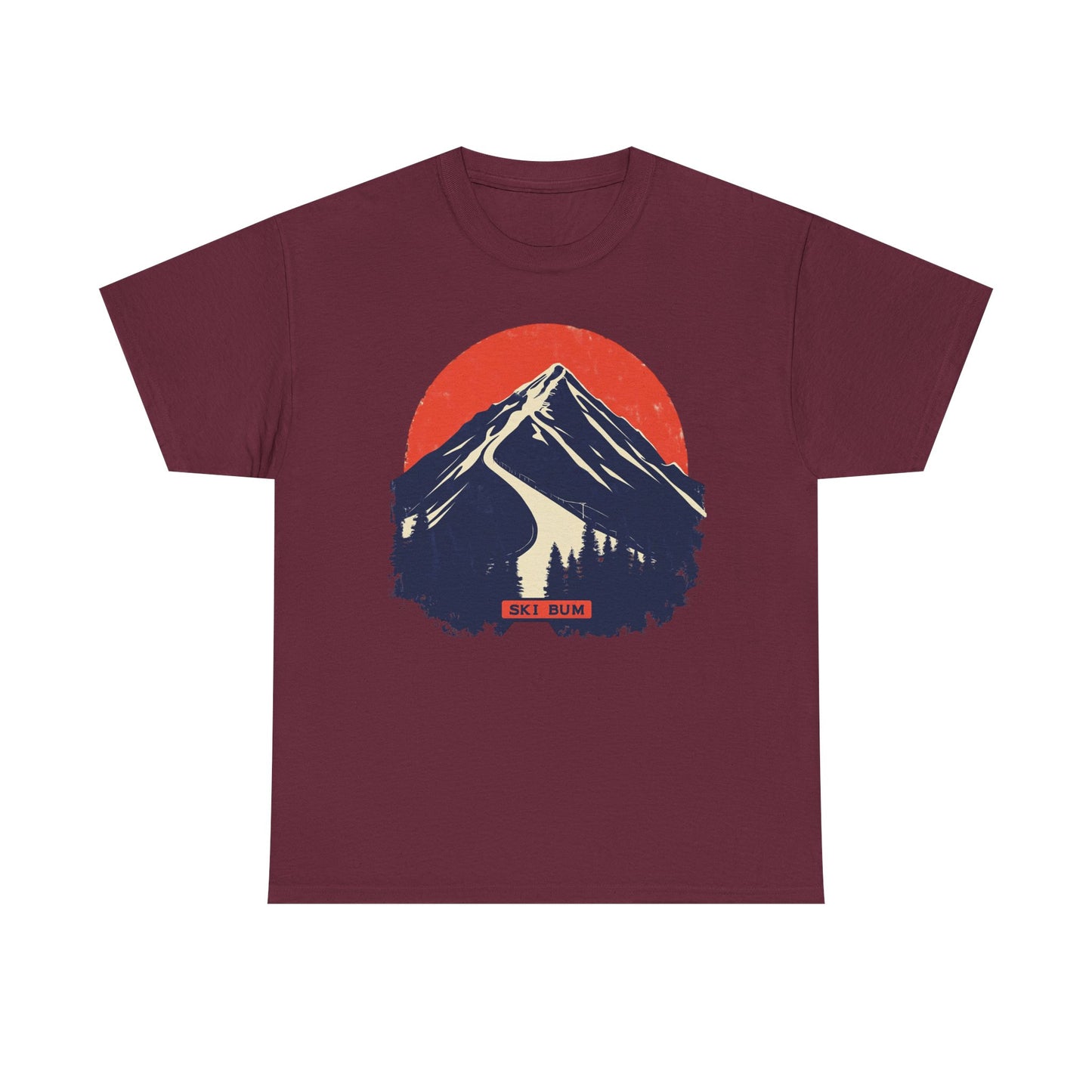 Ski Bum Mountain Graphic Tee — Skier Snow Lover Winter Gift | Root to Peak