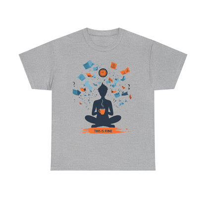 This Is Fine Graphic Tee — Funny Chaos Meme Internet Culture | Root to Peak