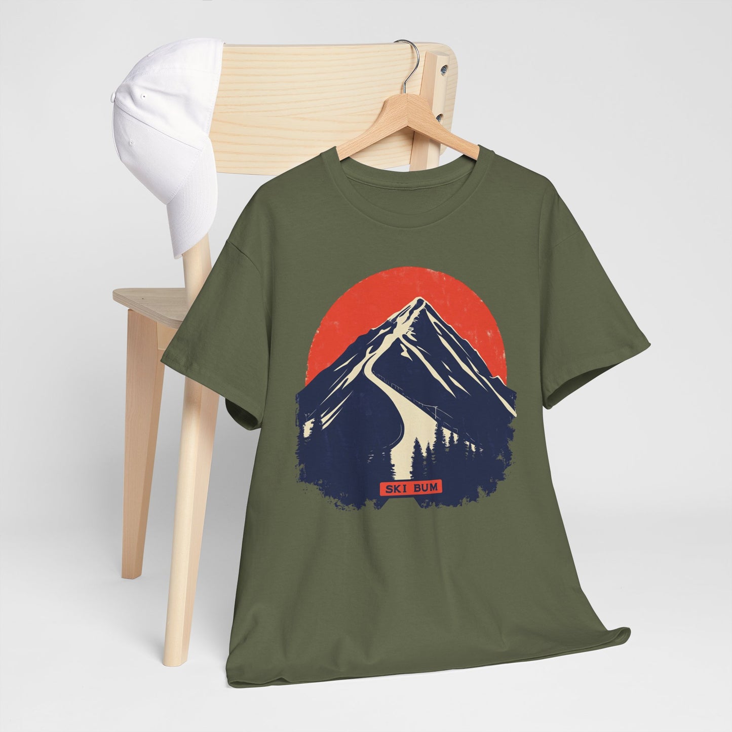 Ski Bum Mountain Graphic Tee — Skier Snow Lover Winter Gift | Root to Peak