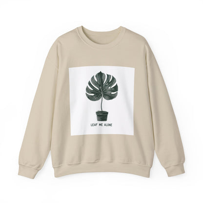 Leaf Me Alone Plant Crewneck — Funny Plant Lover Introvert | Root to Peak