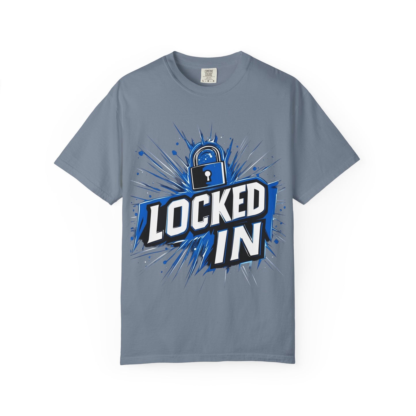 Locked In Padlock Graphic Tee — Focus Discipline Mindset | Root to Peak