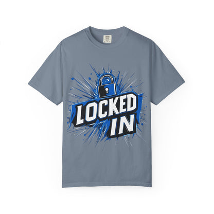 Locked In Padlock Graphic Tee — Focus Discipline Mindset | Root to Peak