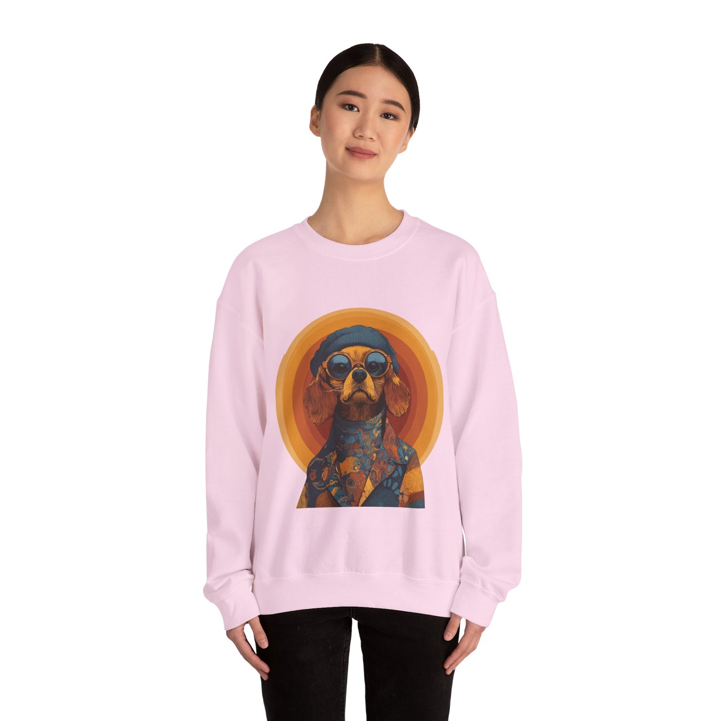 Retro Beagle Portrait Crewneck — Boho Dog Lover Gift | Root to Peak