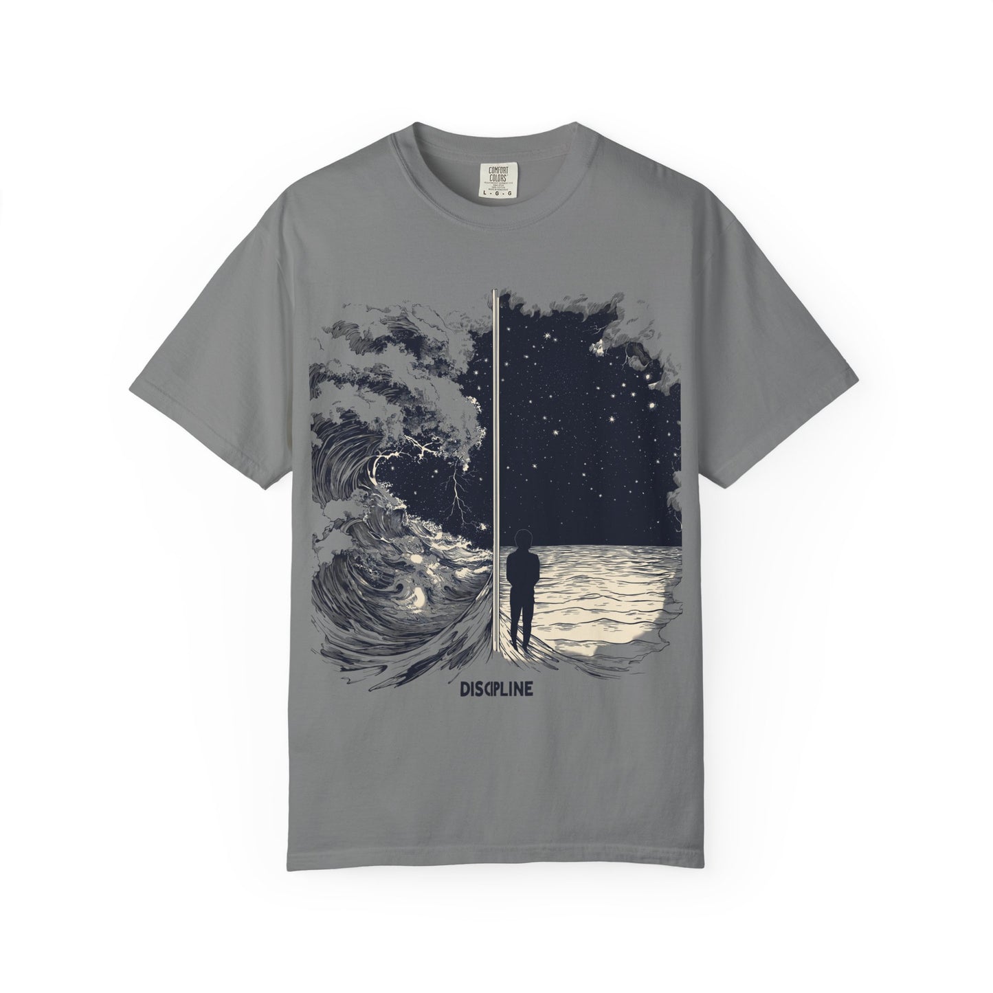 Discipline Ocean Wave Graphic Tee — Motivational Apparel | Root to Peak