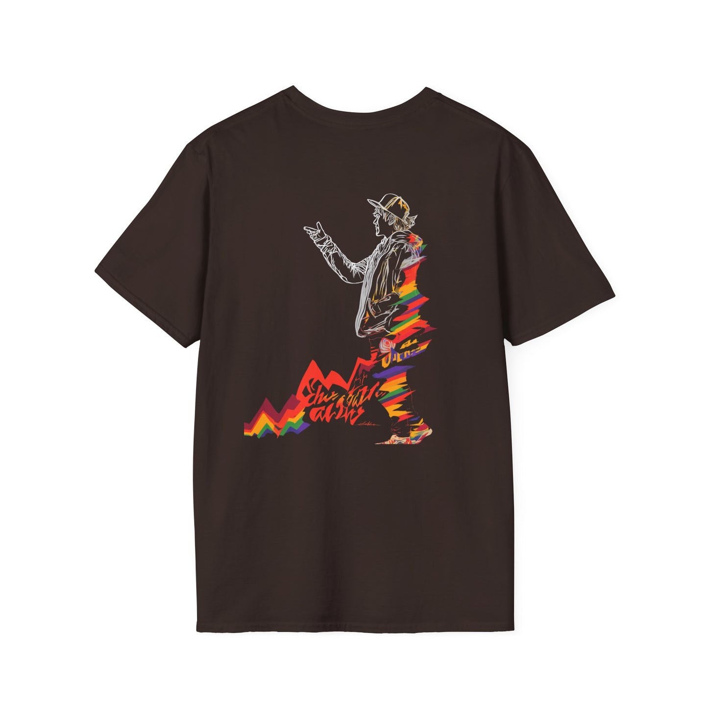Stand Out Vaporwave Guitarist Tee — Retro Music Aesthetic | Root to Peak