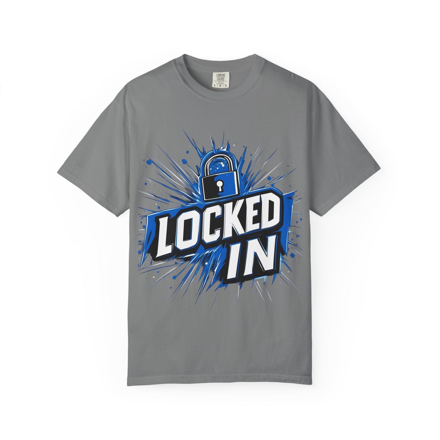 Locked In Padlock Graphic Tee — Focus Discipline Mindset | Root to Peak