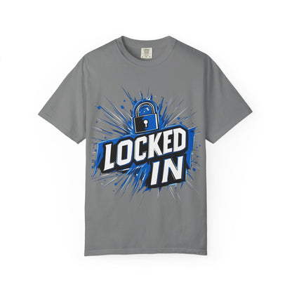 Locked In Padlock Graphic Tee — Focus Discipline Mindset | Root to Peak