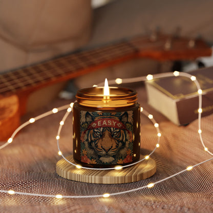 Tiger Easy Soy Candle — Vintage Floral Scented Home Gift | Root to Peak