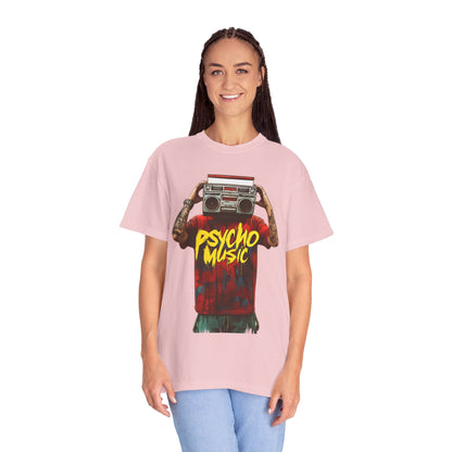 Psycho Music Boombox Tee — Retro Hip Hop Streetwear | Root to Peak