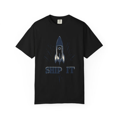 Ship It Rocket Tee — Funny Startup Developer Engineer | Root to Peak