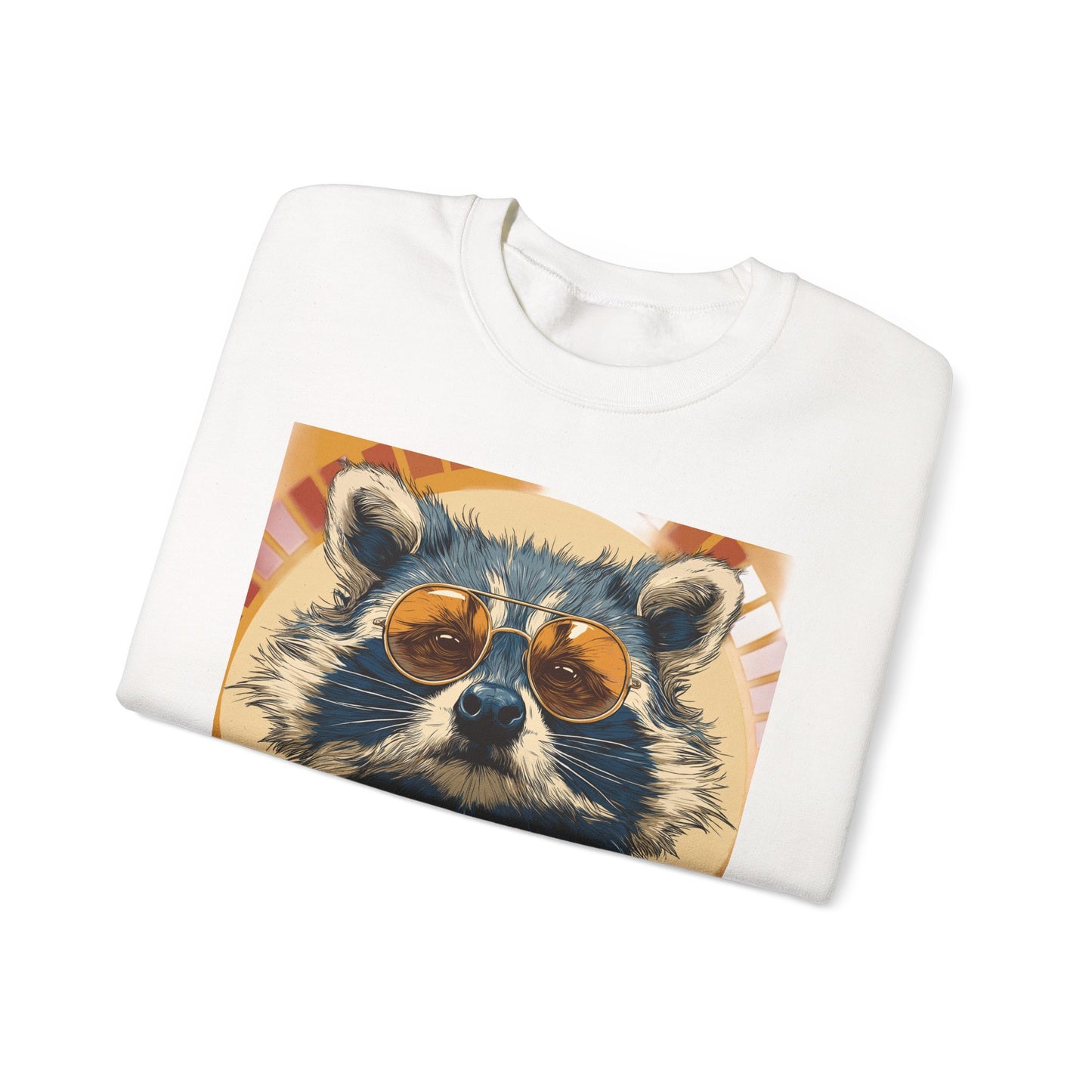 70s Raccoon Crewneck Sweatshirt — Retro Wildlife Graphic | Root to Peak