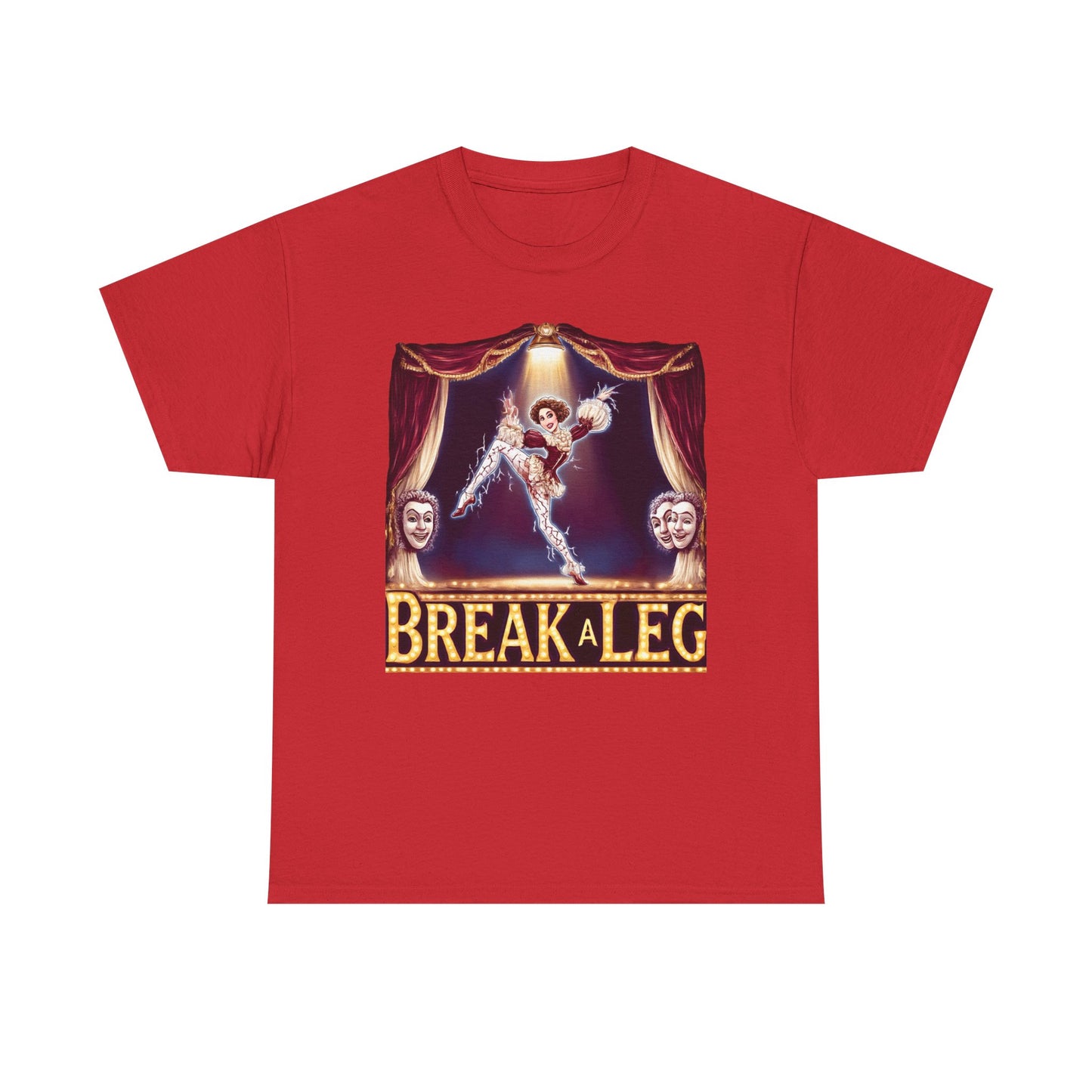 Break a Leg Theater T-Shirt — Drama Gift for Actors | Root to Peak